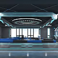 Modern classroom robot competitive classroom 3d model