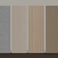 Modern Vertical Slat Room Dividers With Various Wooden Textures And Colors
