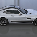 Mercedes-Benz sports car AMG GT Coupe luxury car super running low face number low model simple model game sub-era film and television level super realistic 3d model