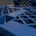 Industrial Blue Plastic Pallets Stacked For Storage And Logistics Heavy Duty Design