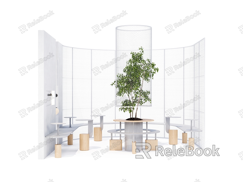 Modern Table and Chair Combination Special-shaped Leisure Chair model