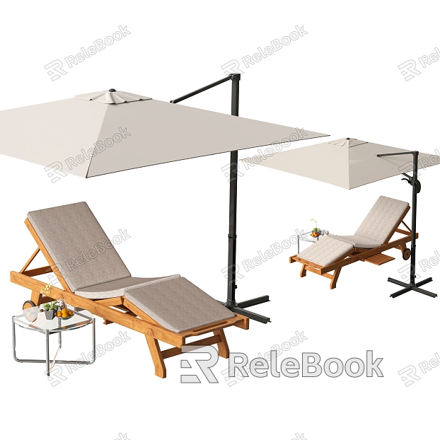 Modern Outdoor Recliner Parasol model