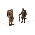 Virtual Character Anime Game Character Hiker 3d model