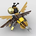 LEGO toy building blocks insect bee 3d model
