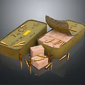 7.62 Caliber Bullets in Open Metal Boxes with Scattered Ammunition and Cartridges