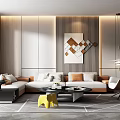 Modern Sofa Coffee Table Combination Sofa Coffee Table 3d model