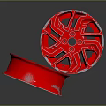 Commercial Equipment Red Wheels with Sturdy Hub Design for Industrial Applications