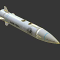 AGM-158A Missile White Military Weapon Detailed Design With Markings And Aerodynamic Structure
