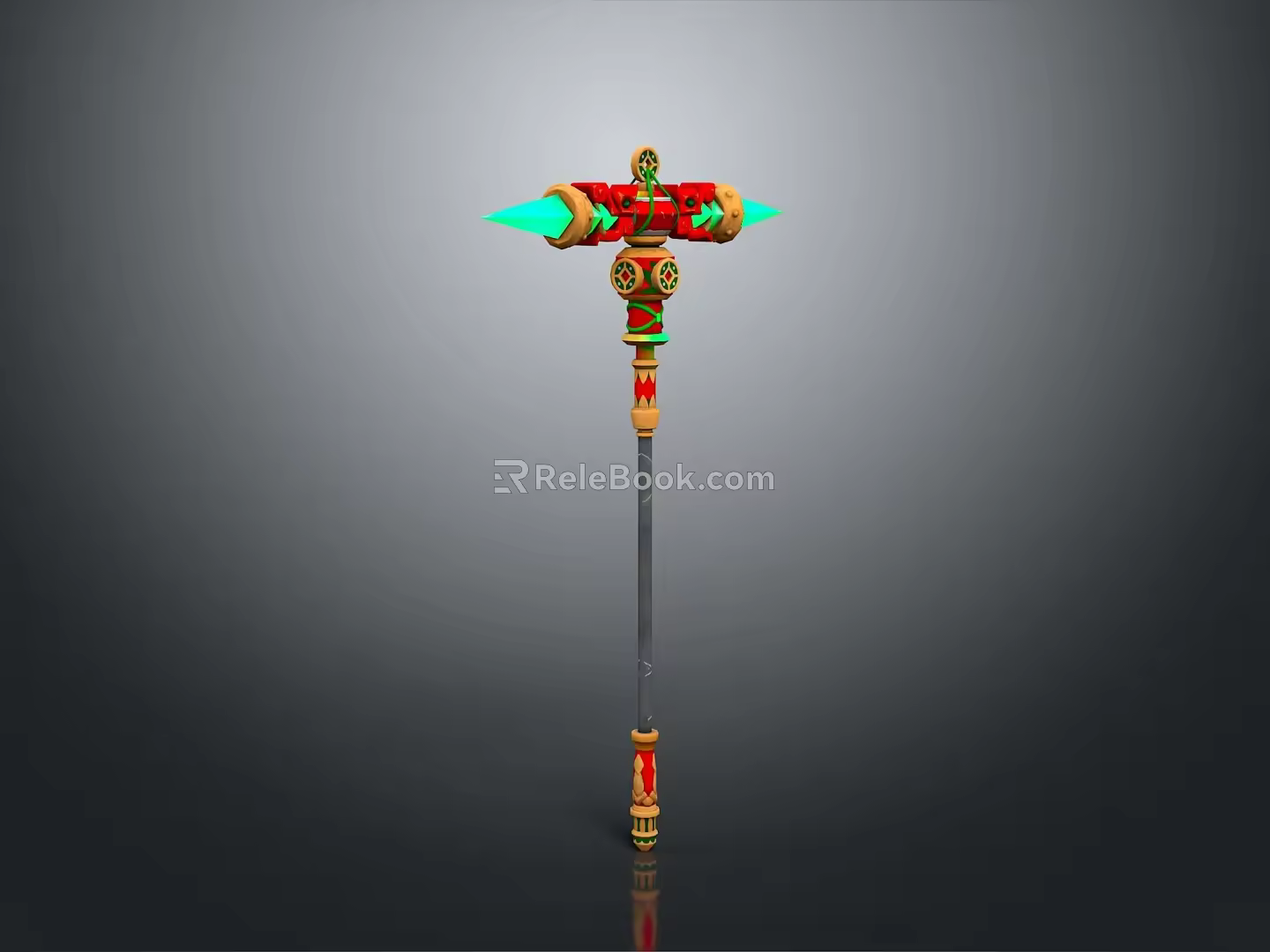 Cold weapons Sword Axe Hook Fork Spear Trident Melee Weapon Military 3d model