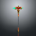 Cold weapons Sword Axe Hook Fork Spear Trident Melee Weapon Military 3d model