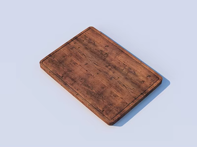 Natural Wooden Cutting Board A Must Have Kitchen Tool For Food Preparation And Chopping 3d model
