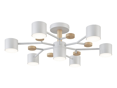 Nordic Simple Chandelier 3d model