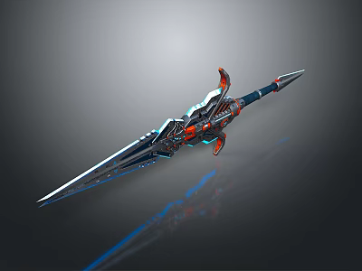 Officer Sword Long Sword Sheath Sword Samurai Sword Samurai Sword Accessories Soldier Sword Knight Sabre 3d model