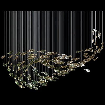 Light Luxury Chandelier 3d model