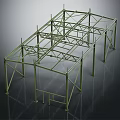 Heavy Duty Metal Scaffolding Framework for Industrial Construction Building Support Structure