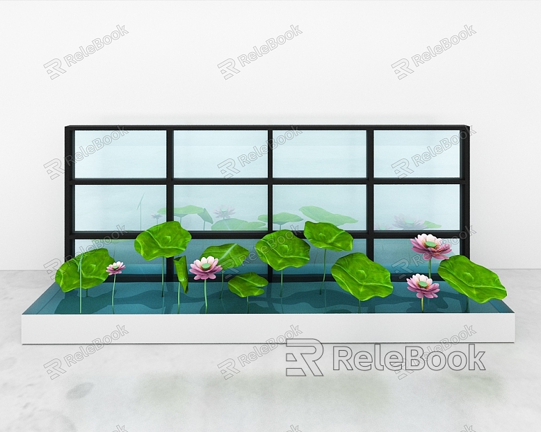 Modern Lotus Pond model