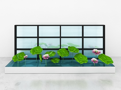 Modern Lotus Pond model