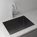 Modern Vegetable Washing Basin Stainless Steel Sink Kitchen Sink Basin Water Hosong 3d model