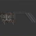 Heavy Duty Industrial Metal Platform Equipment With Staircase And Railing