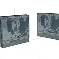 Industrial Equipment Metal Double Door Cabinets With Rustic Finish And Base Stand