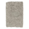Square Fluffy Light Gray Rug with Soft Furry Texture for Cozy Home Decor