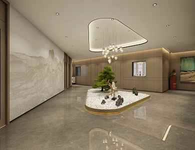 New Chinese Hotel Aisle 3d model