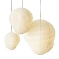White Paper Lantern Pendant Lights Hanging As Decorative Ceiling Lighting Fixtures