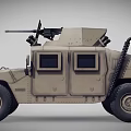 Modern Armored Vehicle Armored Humvee 3d model