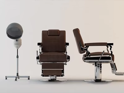 Brown Modern Massage Chair With Ergonomic Design And Comfortable Upholstery On White Background 3d model