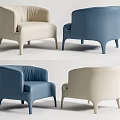 Modern Single Sofa Single Sofa Chair 3d model