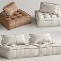 Modern Combination Sofa Piedmont Double Sofa Lazy Sofa 3d model