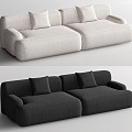 Double sofa 3d model