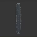 Space Exploration Aircraft Carrier Model Featuring Advanced Cosmic Technology