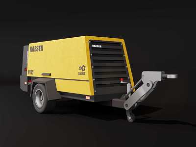 Movable generator Diesel generator Hanging generator 3d model