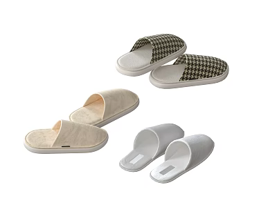 Soft Comfortable House Slippers With Different Styles And Colors For Daily Home Use 3d model