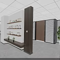 Modern Office Aerial View Layout With Work Desks Chairs Sofa Area And Green Plants