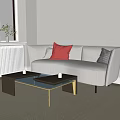 Modern Minotti Multiplayer Sofa 3d model