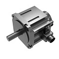Industrial Electric Motor with Metal Housing Rotating Shaft and Cooling Fins for Machinery Use
