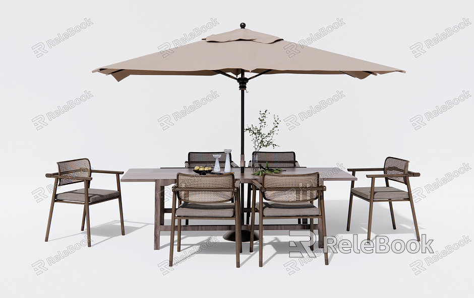 Quiet outdoor tables and chairs model