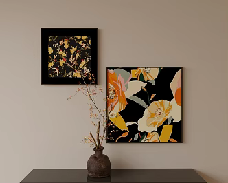 Antique Hanging Picture Combination 3d model