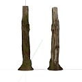 Modern Dead Wood Dead Tree 3d model