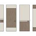 Modern Kitchen Cabinet Door Designs With Wood And White Panel Combinations