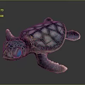 Modern Turtle Small Turtle Green Turtle Big Turtle Black Turtle 3d model