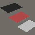 Stylish Sunshade With Black Red White Striped Panels For Outdoor Decoration