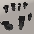 Various Types of Industrial Casters with Brake and Heavy Duty Wheels