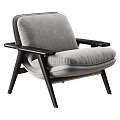 Comfortable Caramel Velvet Leisure Chair With Sturdy Black Solid Wood Armrests And Sleek Supporting Legs