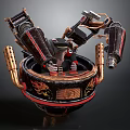 alien warrior science fiction warrior alien general alien spaceship alien spaceship 3d model