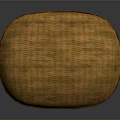 Handcrafted Bamboo Woven Oval Box With Natural Brown Texture And Closed Lid