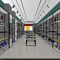 Shoe Store Interior With Organized Shelves Displayed Shoes Central Display Table Bright Lighting