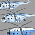 Straight 18 Shipborne Helicopter 3d model